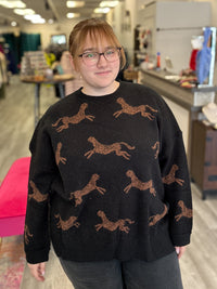 Cheetah Sweater | Black