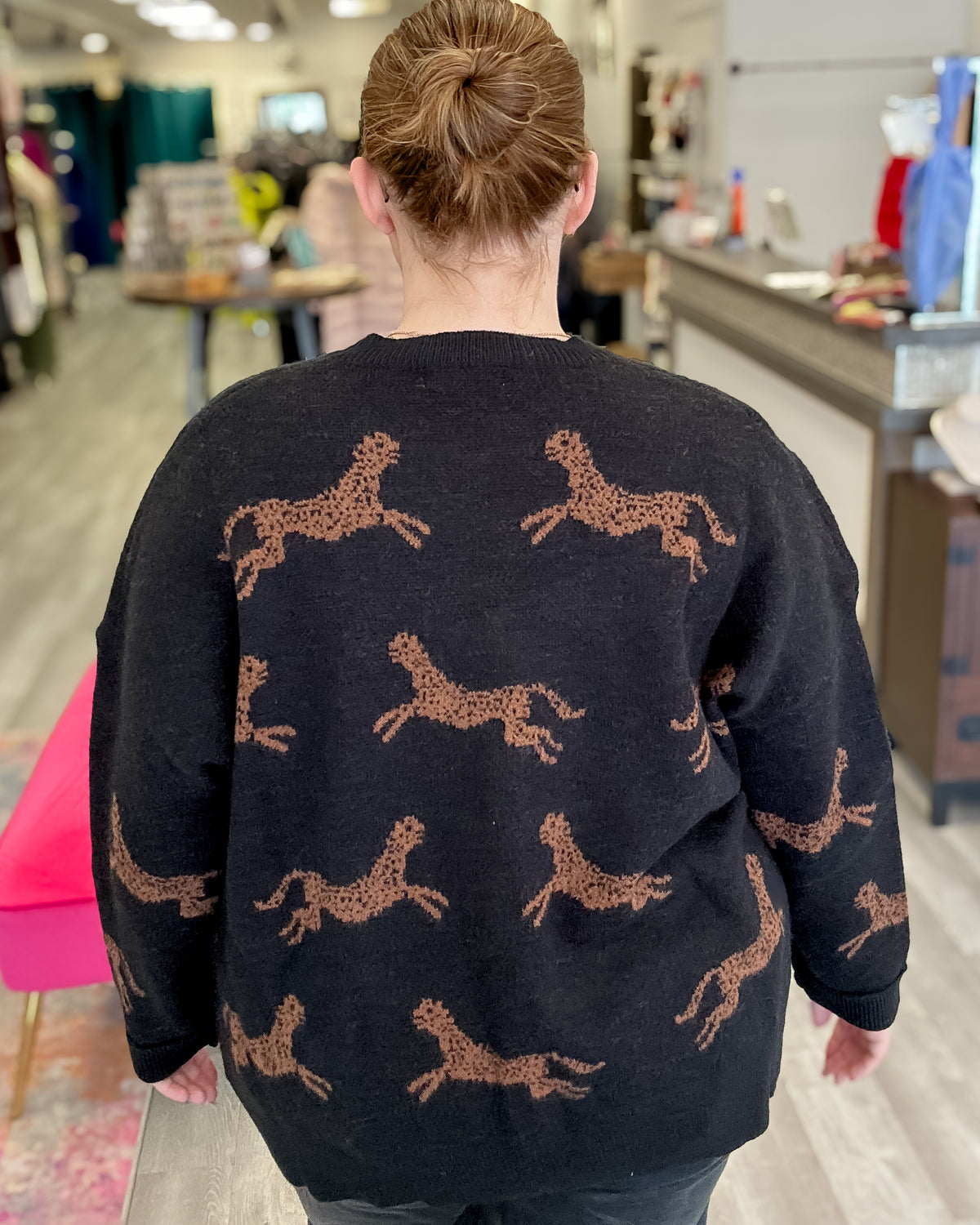 Cheetah Sweater | Black