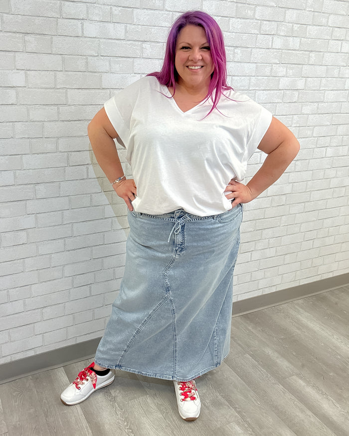 Wiebke Skirt | Beach Blue Denim