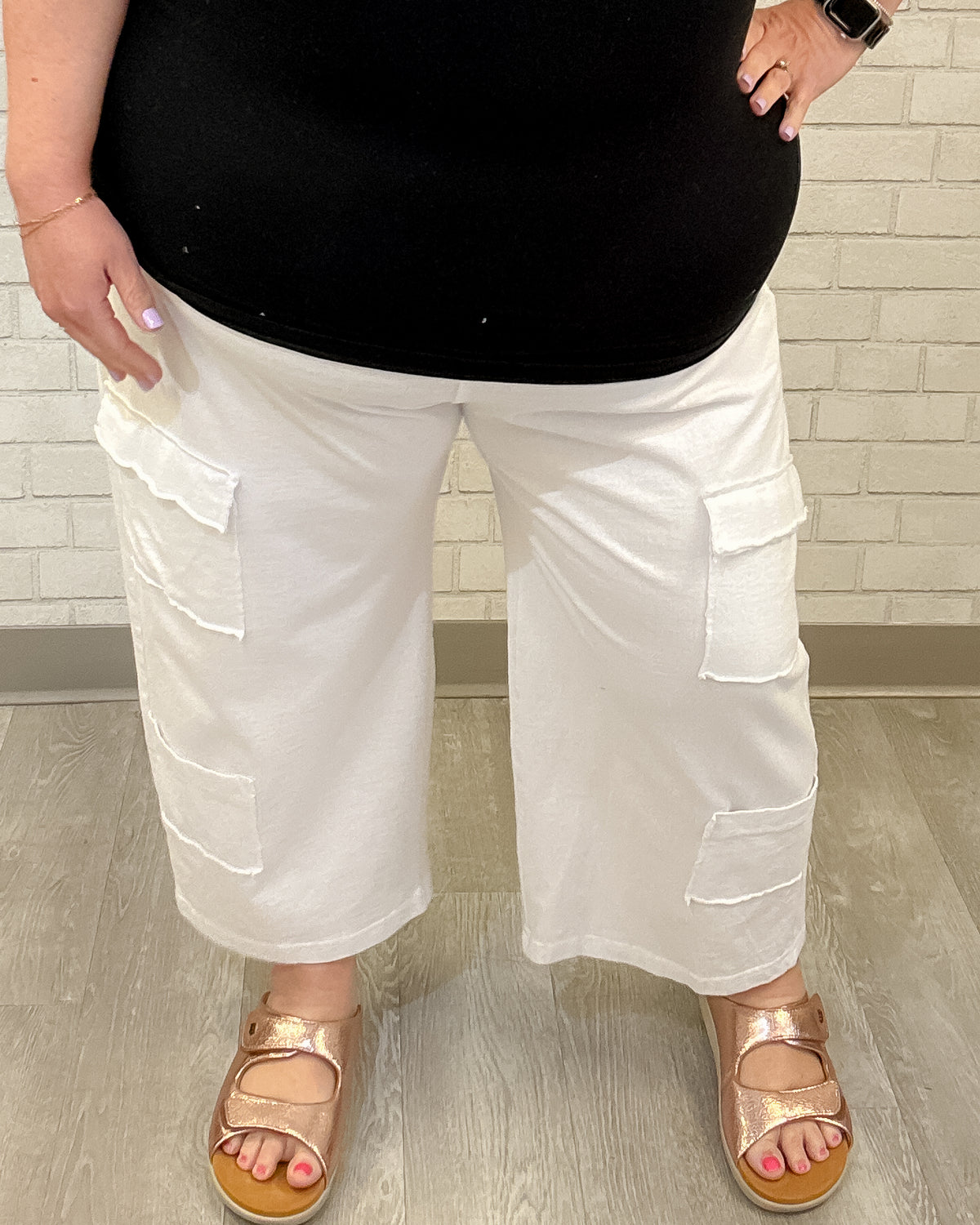 Multi Pocket Pant | White