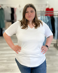 Valya V-Neck | Off White