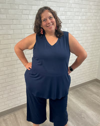 Jackie Bamboo Tank | Indigo