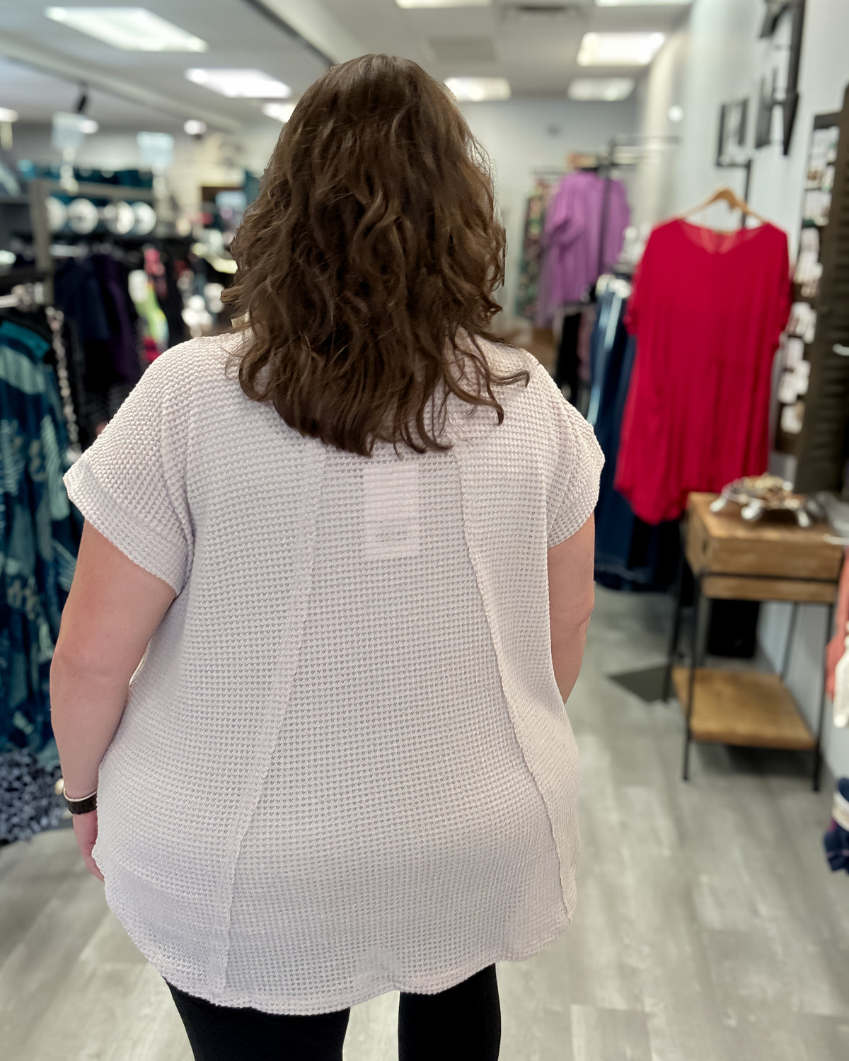 Short Sleeve Crochet Top | Oatmeal