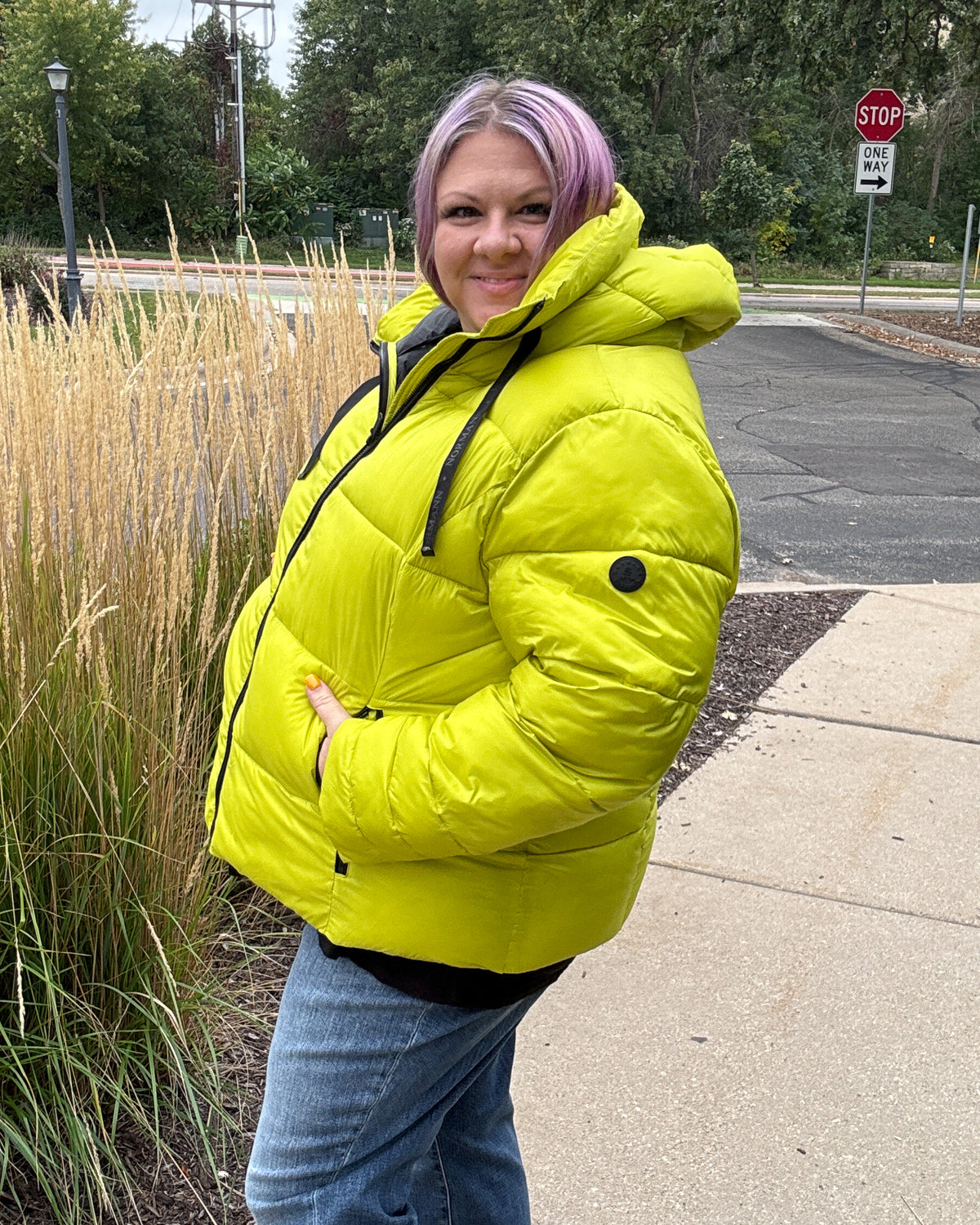 Technical Down Jacket | Lime