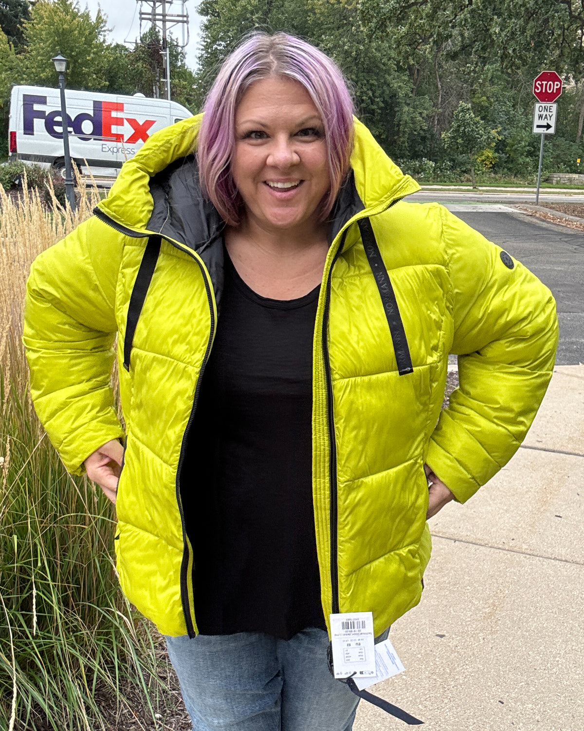 Technical Down Jacket | Lime