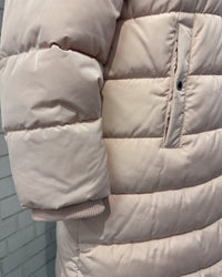Technical Down Long Jacket | Blush