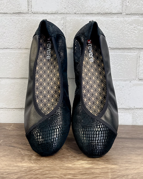 Nairobi Ballet in Black Lizard - Wide Width!