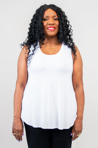 Jazz Bamboo Tank | White