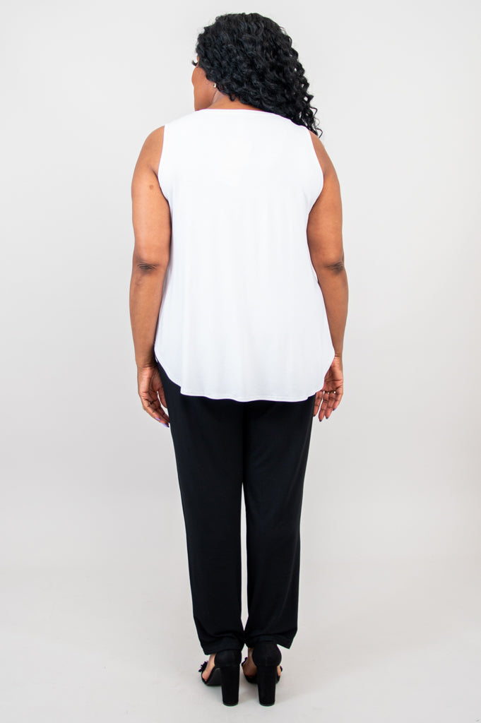 Jazz Bamboo Tank | White