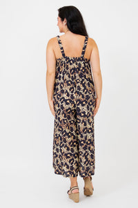 Joanna Linen Bamboo Jumpsuit | Leopard