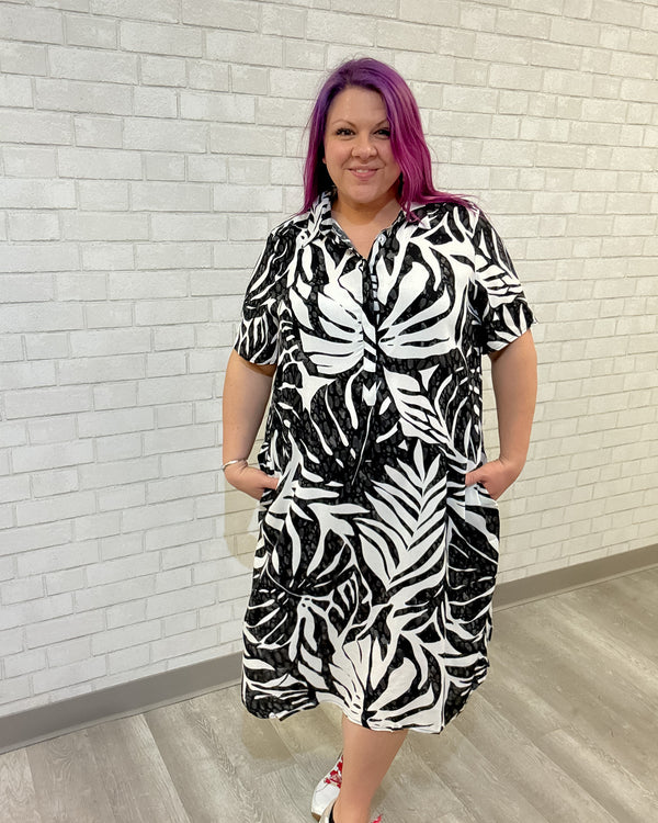 Ulma Dress | Black & White