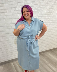 Wijdan Dress | Denim