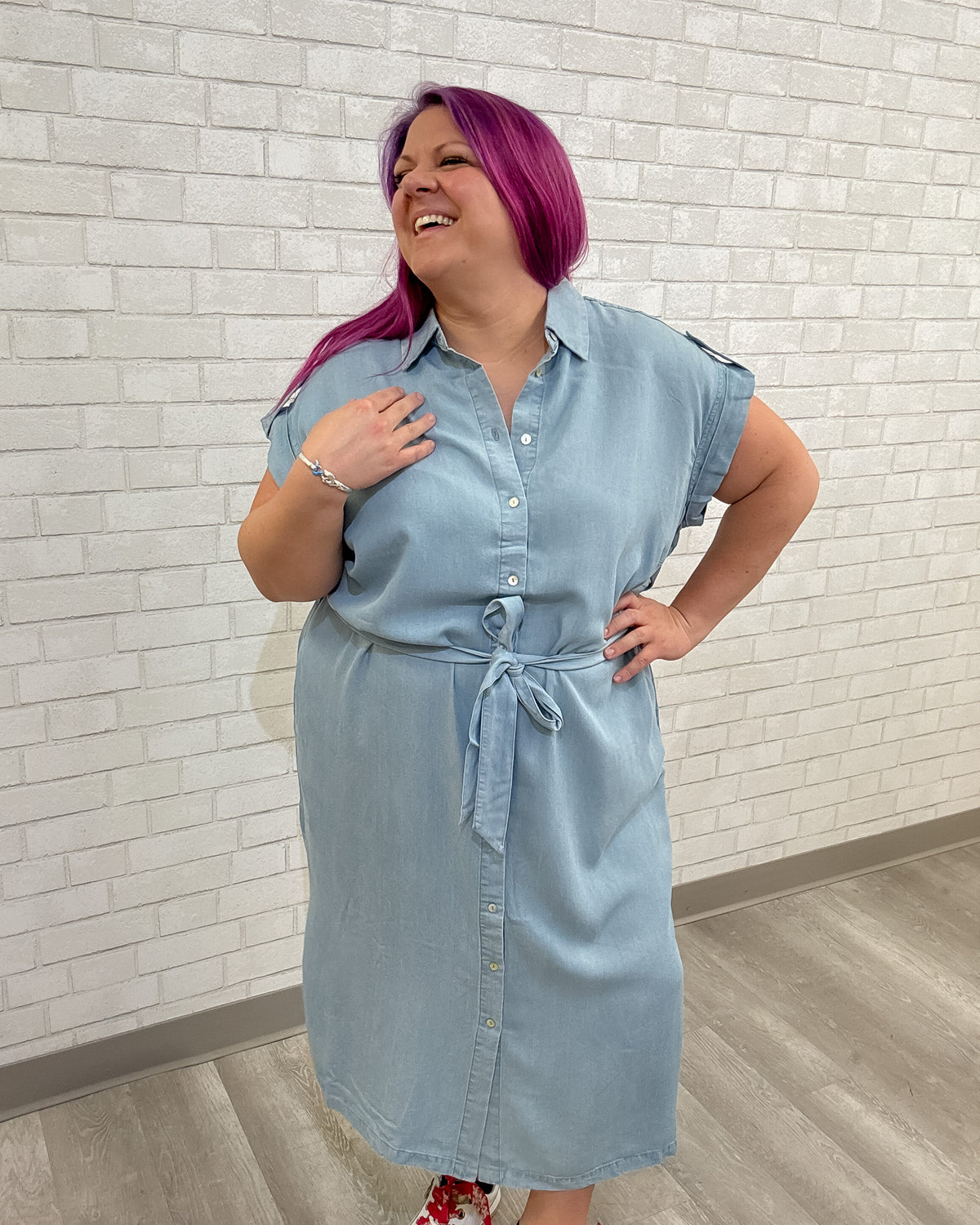 Wijdan Dress | Denim