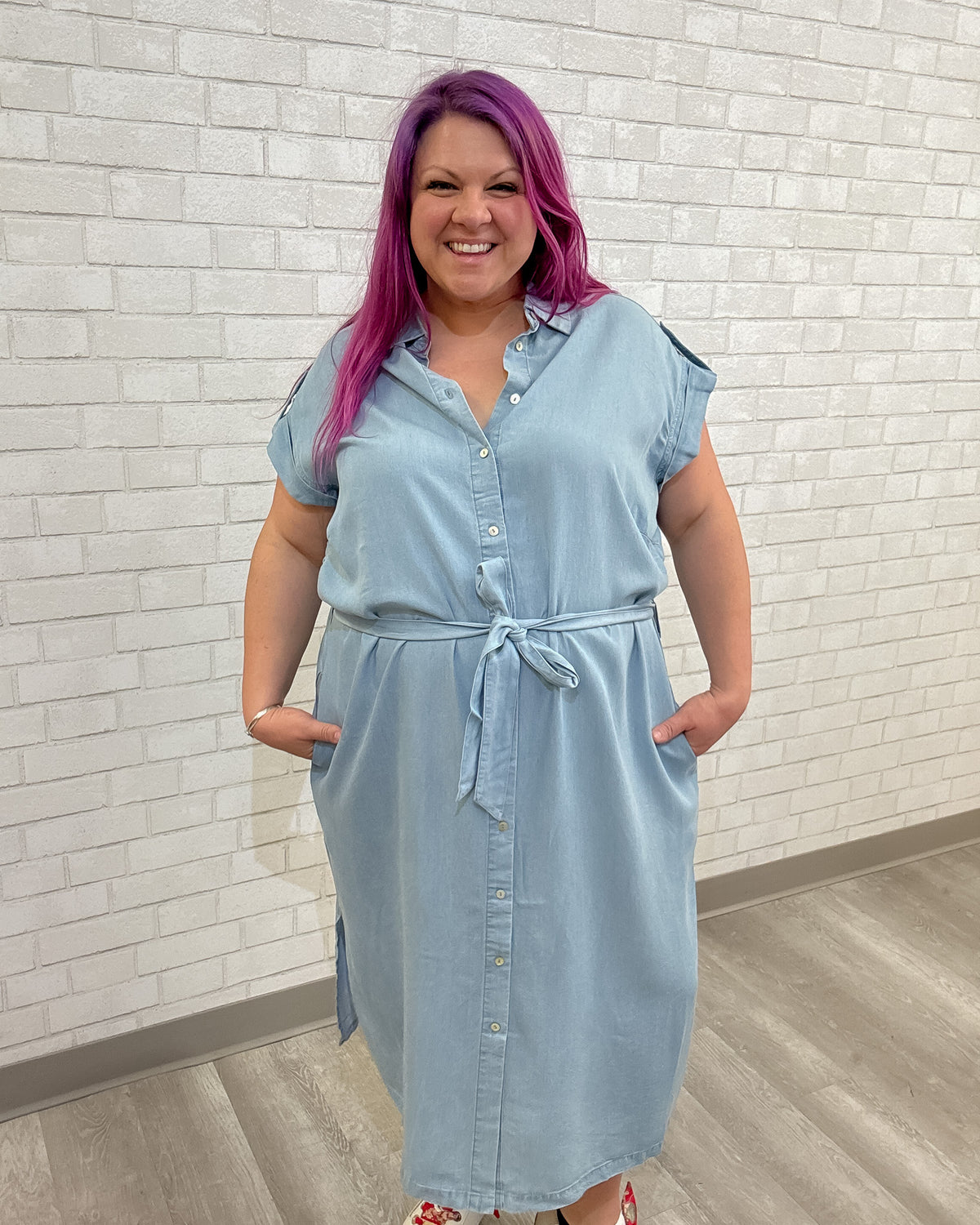 Wijdan Dress | Denim