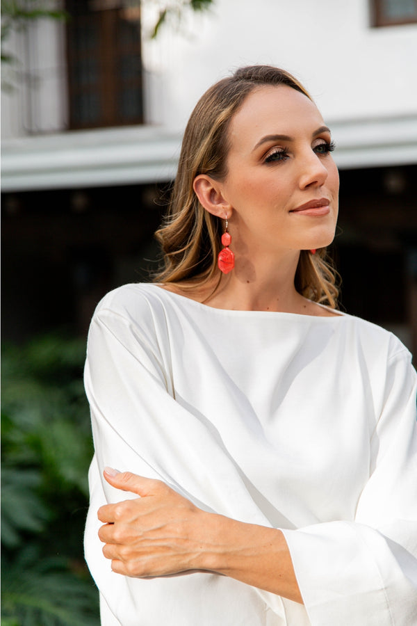 Delfi Earrings | Fuchsia