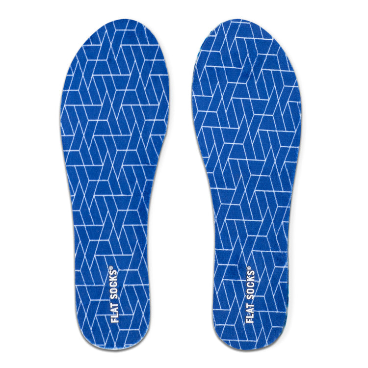 Flat Socks in Classic Blue