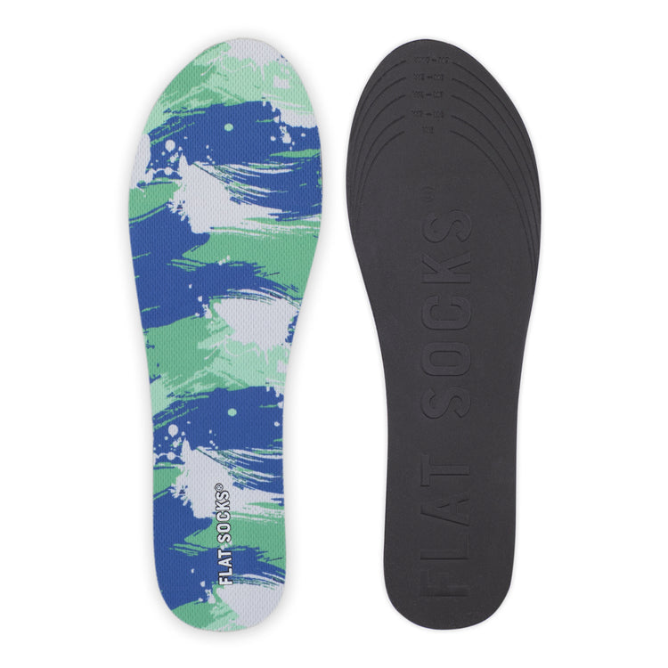 Flat Socks in Brush Stroke