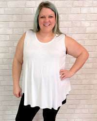 Jazz Bamboo Tank | White