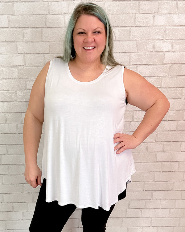 Jazz Bamboo Tank | White