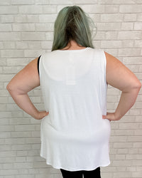 Jazz Bamboo Tank | White