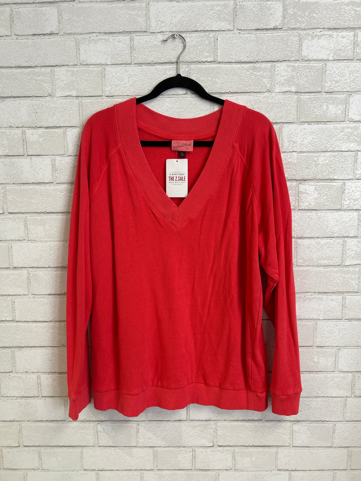 Coral V-Neck Sweatshirt - Universal Threads