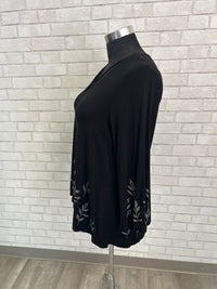 X-Cross Embroidered Top - Karen Kane