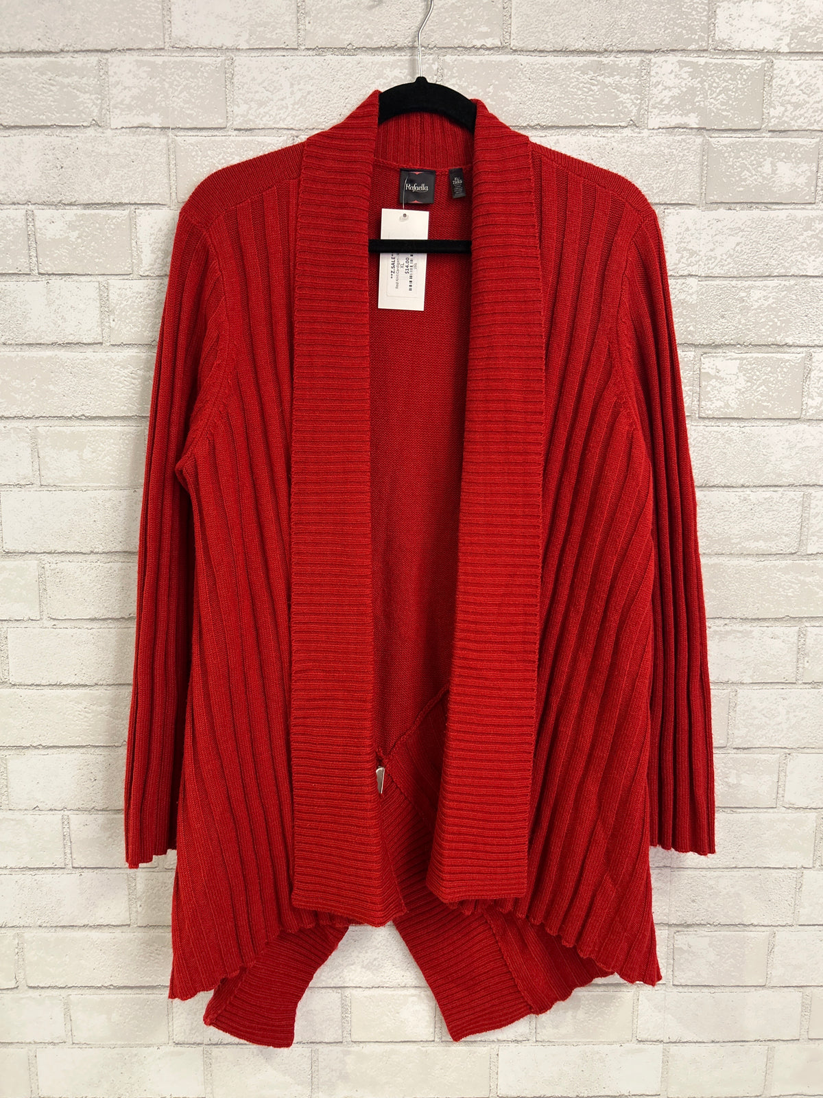 Red Knit Cardigan - Rafaella