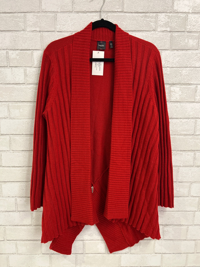 Red Knit Cardigan - Rafaella