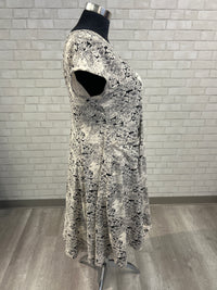 Cream & Black Face Print Effie’s Heart Dress