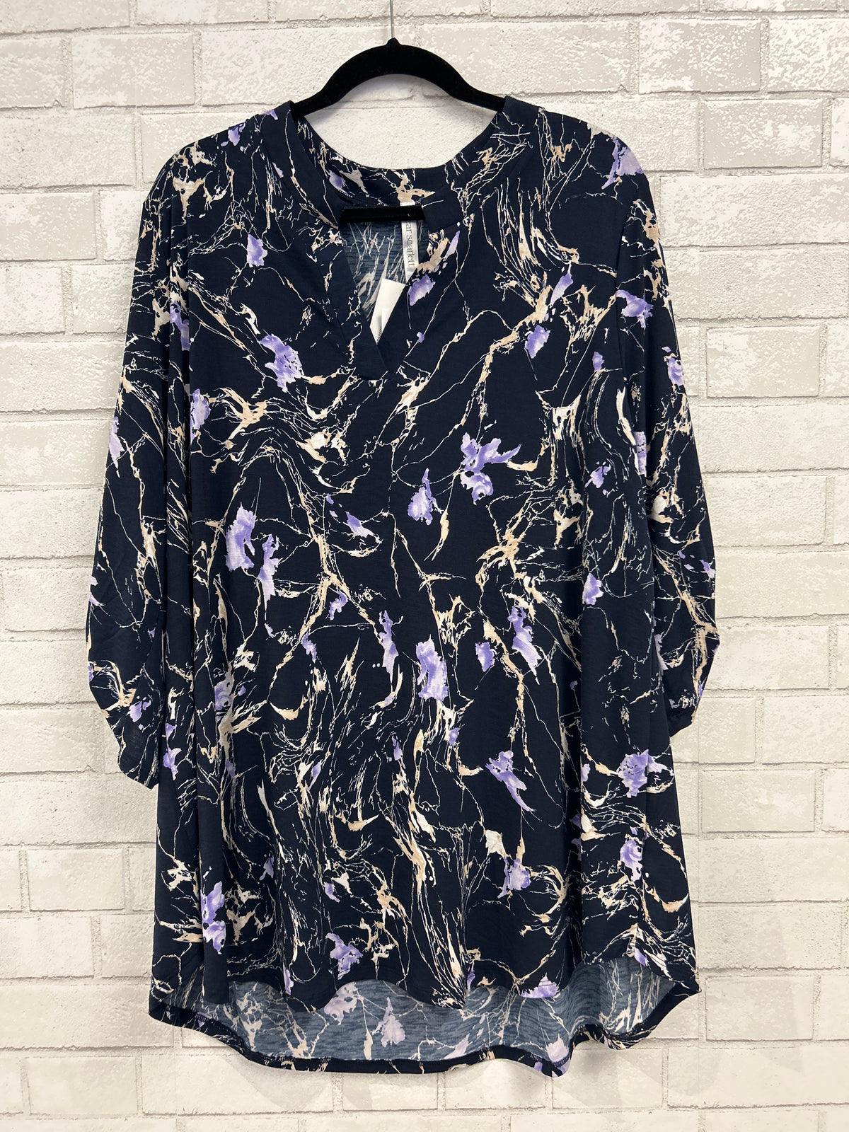 Navy Print Lizzy Top (NWT) - Dear Scarlett
