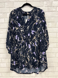 Navy Print Lizzy Top (NWT) - Dear Scarlett