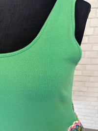 Handmade Green/Floral Dress