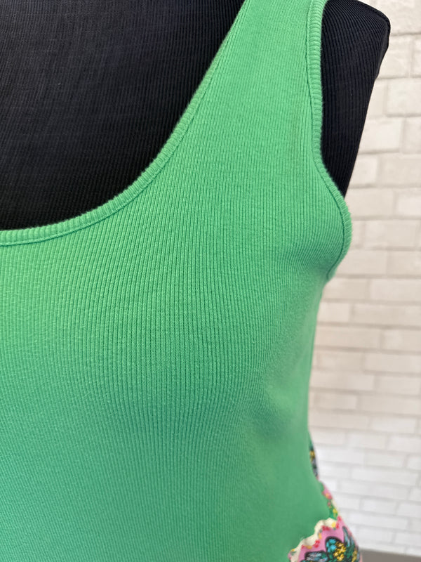 Handmade Green/Floral Dress