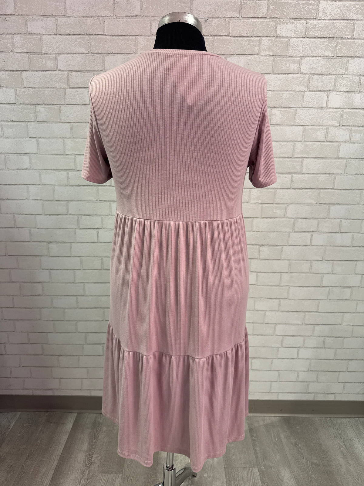 Mauve Ribbed Dress