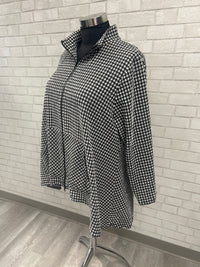 Black & White Grid Jane Jacket - Kozan