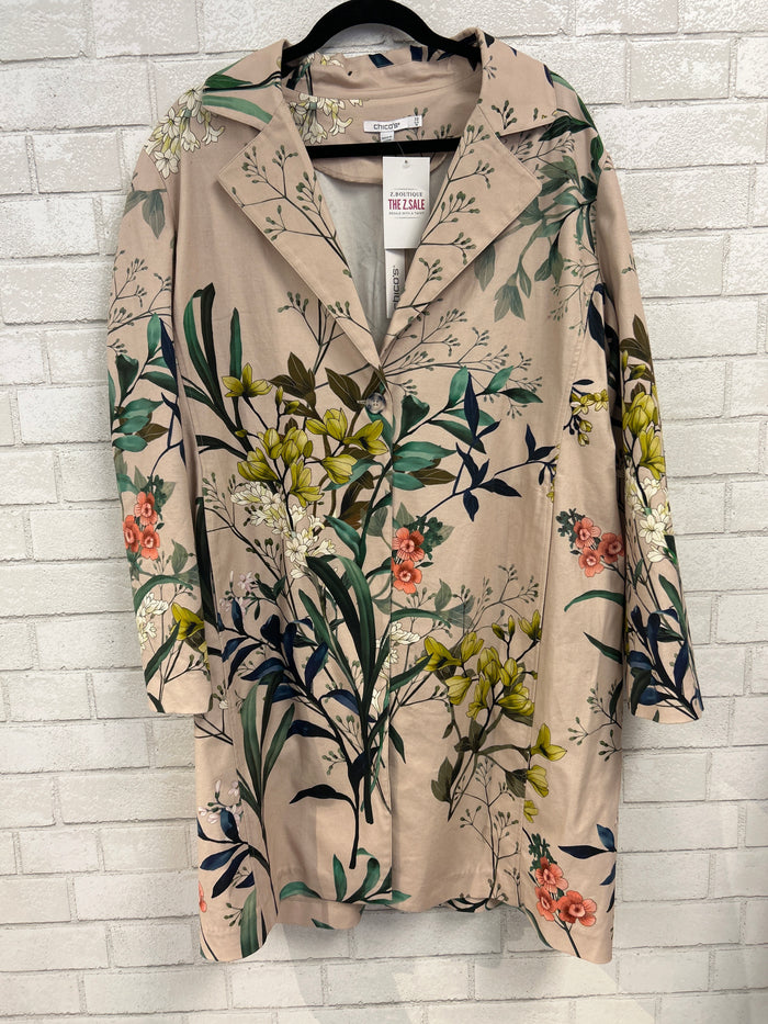 Flower Trench Coat (NWT) - Chicos
