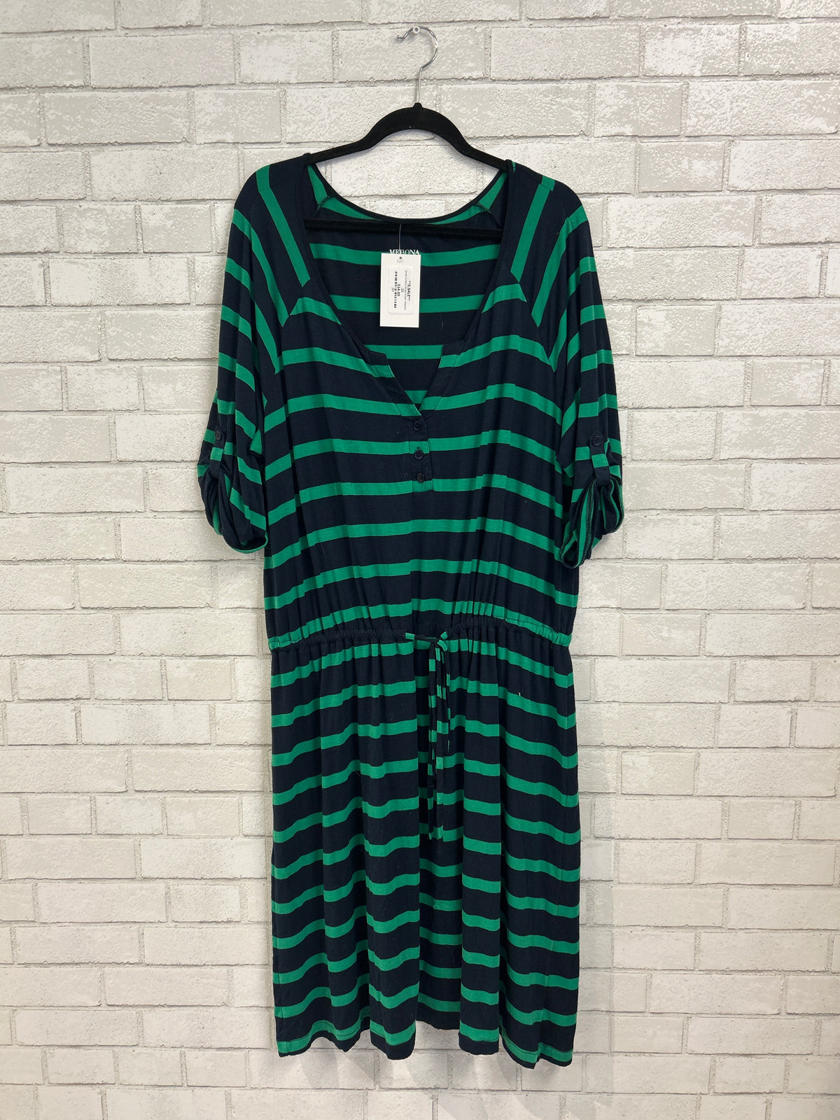 Green & Navy Stripe Dress - Merona