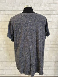 Blue/Green/Purple Paisley Top - J.Jill Fit