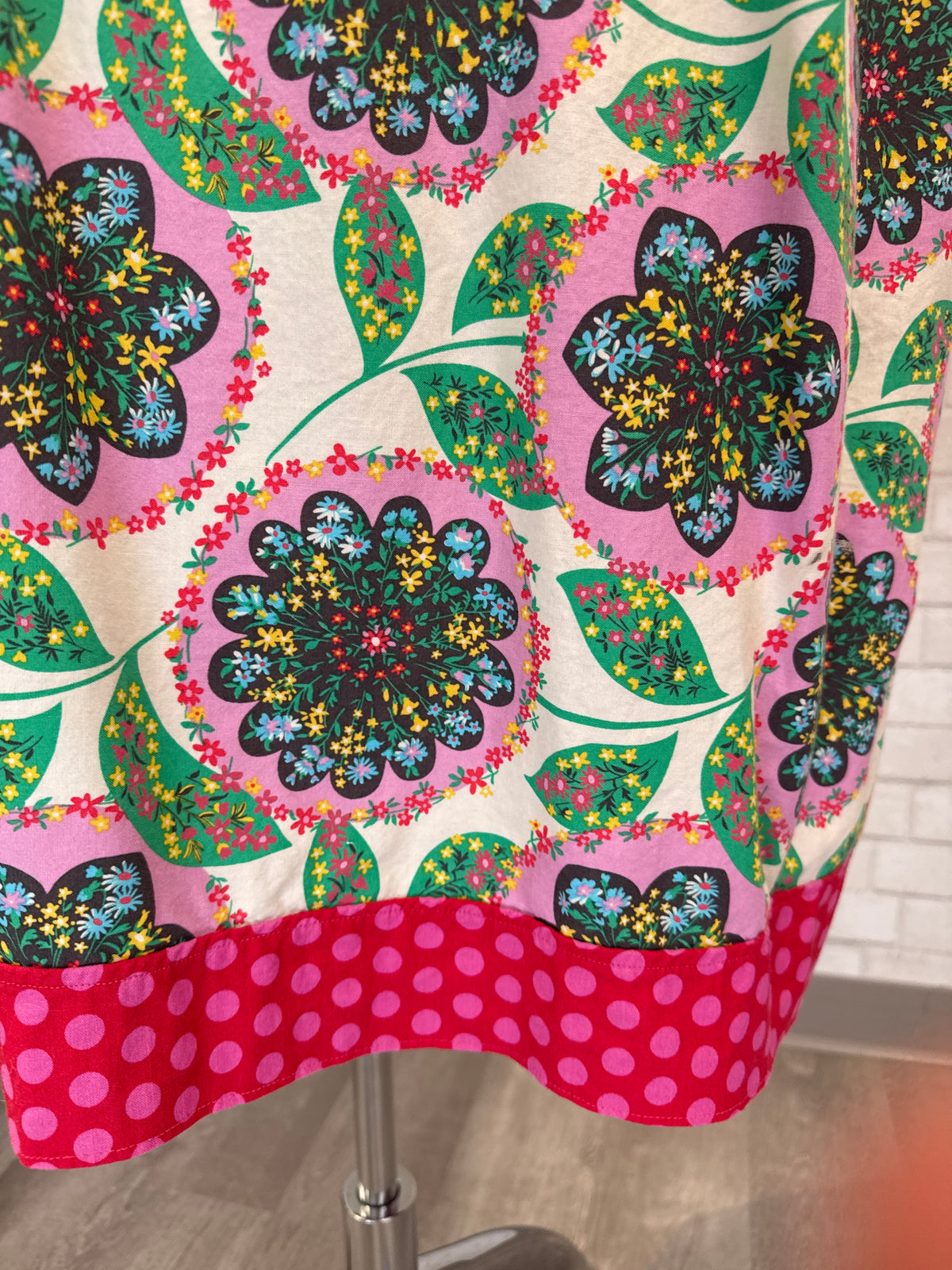 Handmade Green/Floral Dress
