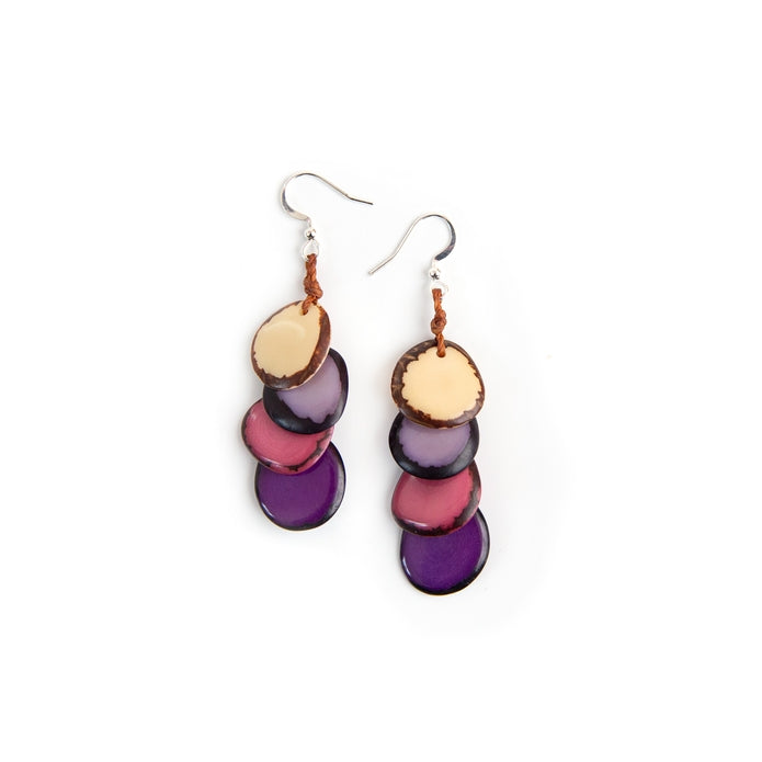 Athea Earrings | Purple/Rose