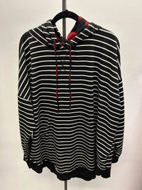 B/W Stripe Hoodie - Maurices