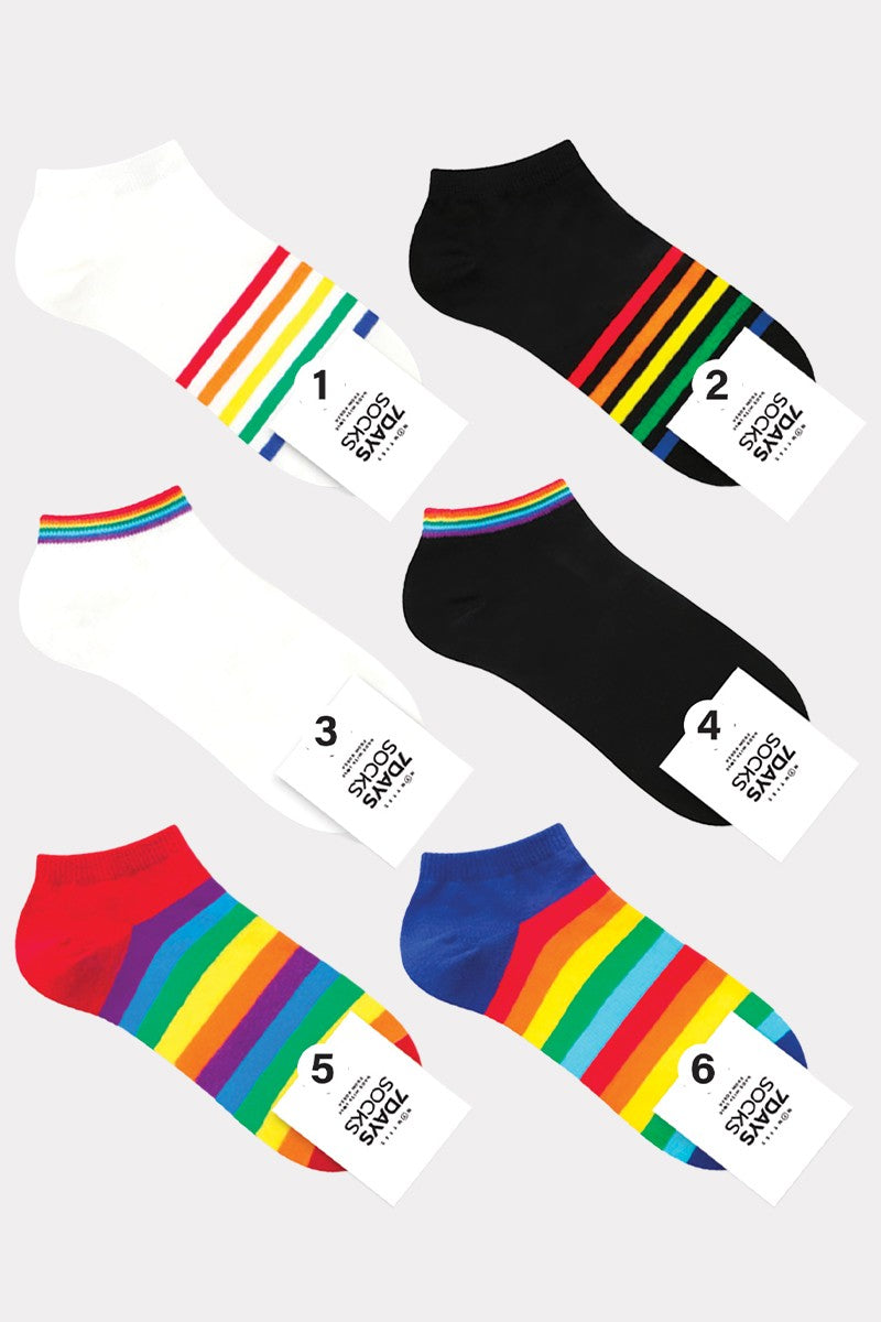 Ankle Rainbow Socks
