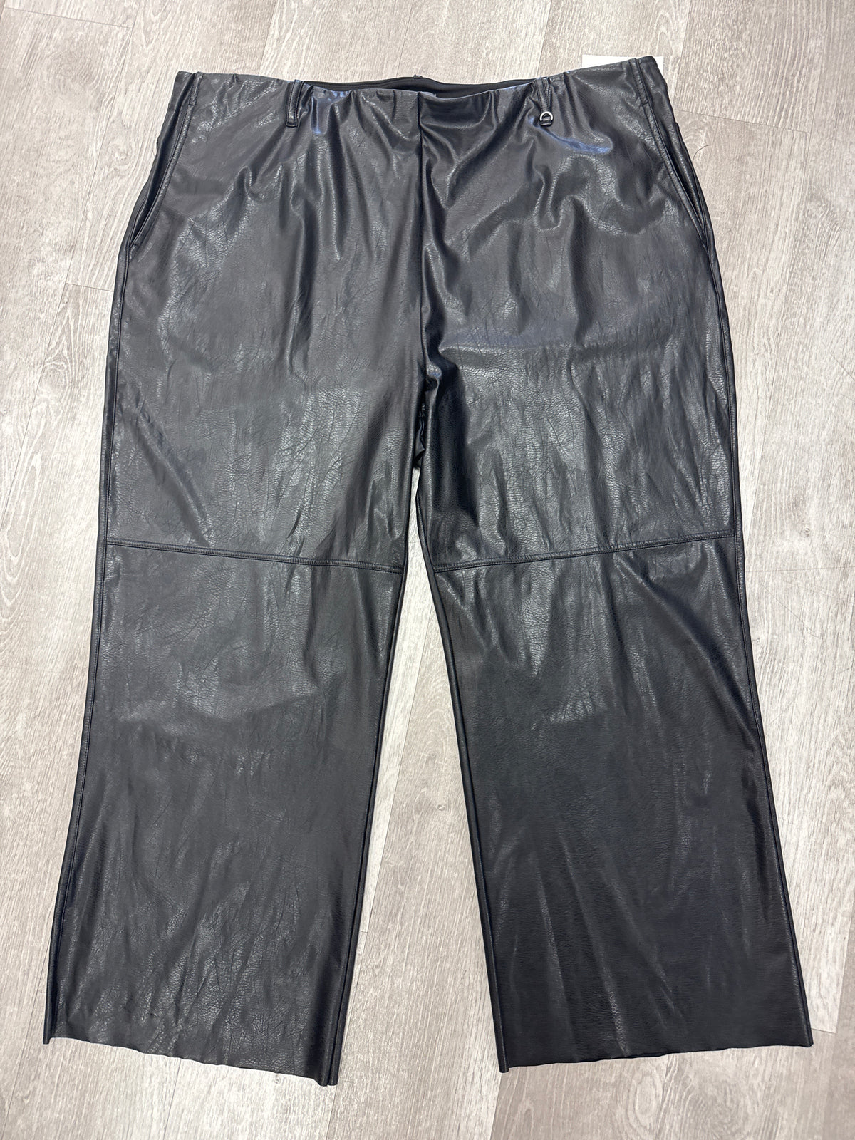 Faux Leather Wide Leg Pants Lysse