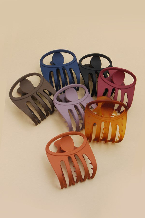 Matte Eye Hair Claw Clip