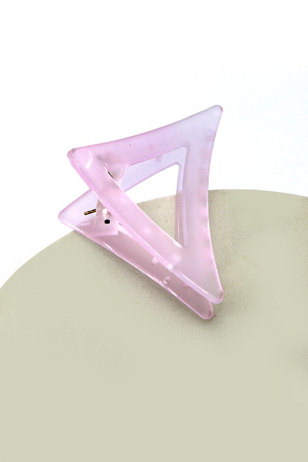 Frosted Translucent Hair Claw Clip