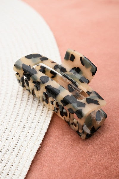 All About Tortoise Marble Hair Claw Clip