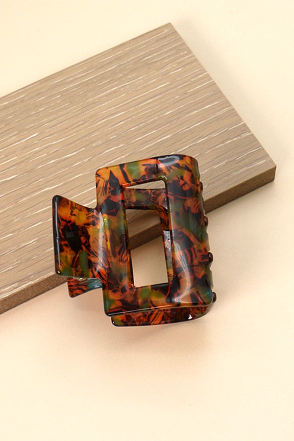 Modern Square Hair Claw Clip