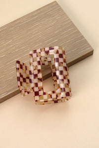 Modern Square Hair Claw Clip