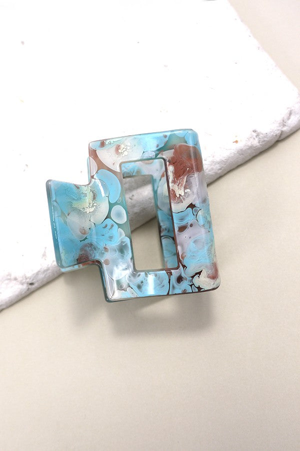 Modern Square Hair Claw Clip