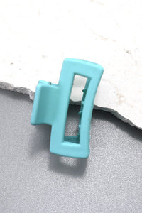 Matte Rectangle Mini Cutout Hair Claw Clip
